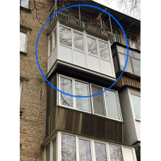 Винос балкона по підлозі. Збільшення площі балкона. Профіль Rehau 60. Внутрішнє оздоблення.